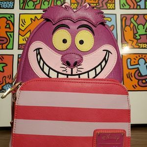 Loungefly  glow Cheshire cat glow in the dark mini backpack